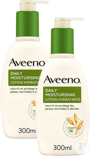Aveeno Daily Lotion Moisturizing Lotion Normal to Dry Skin Pump Bottle 300ml Promo 1+1 Free