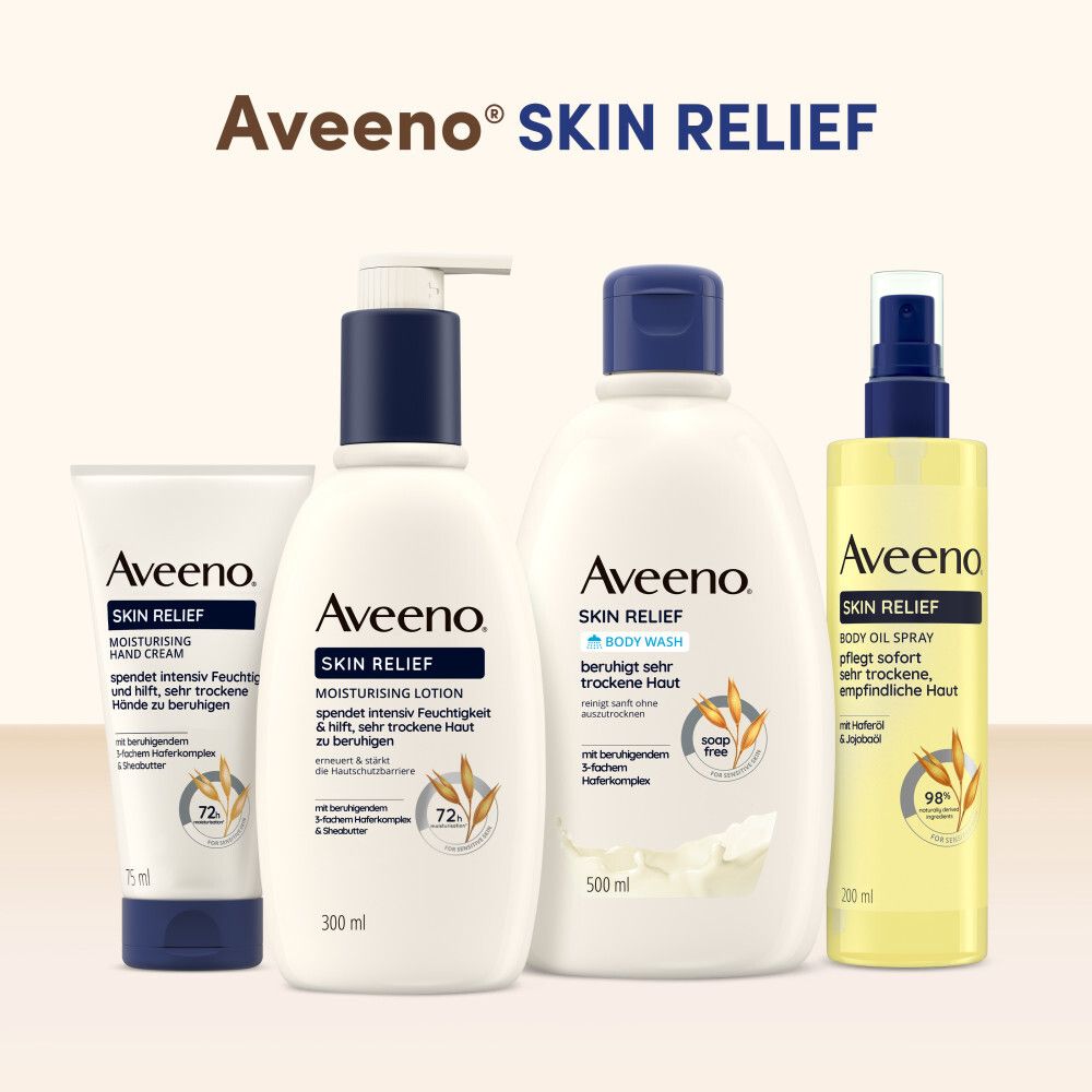 Aveeno® Skin Relief veganes Duschgel mit 3-fachem Haferkomplex für trockene Haut