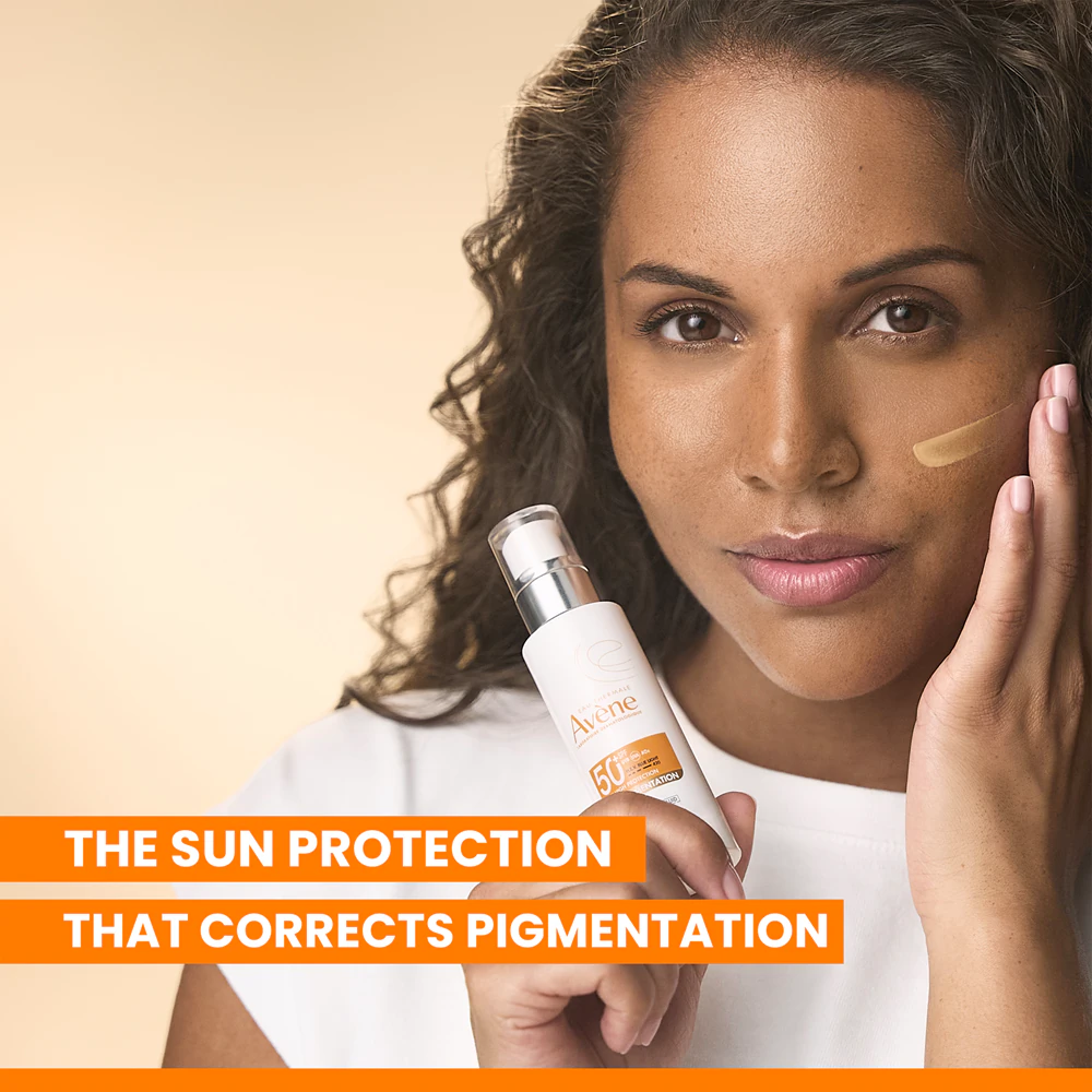 Avène Sun Anti-Aging Suncare Tinted protective tinted facial fluid against pigment spots