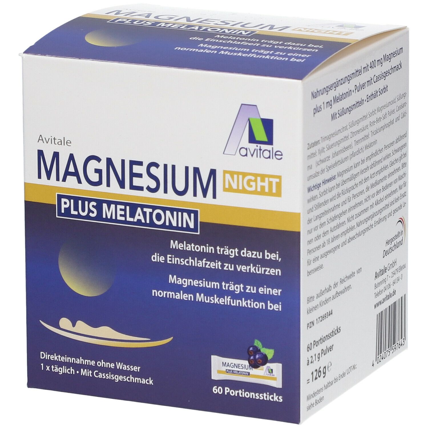 Avital Magnesium Night Plus Melatonin
