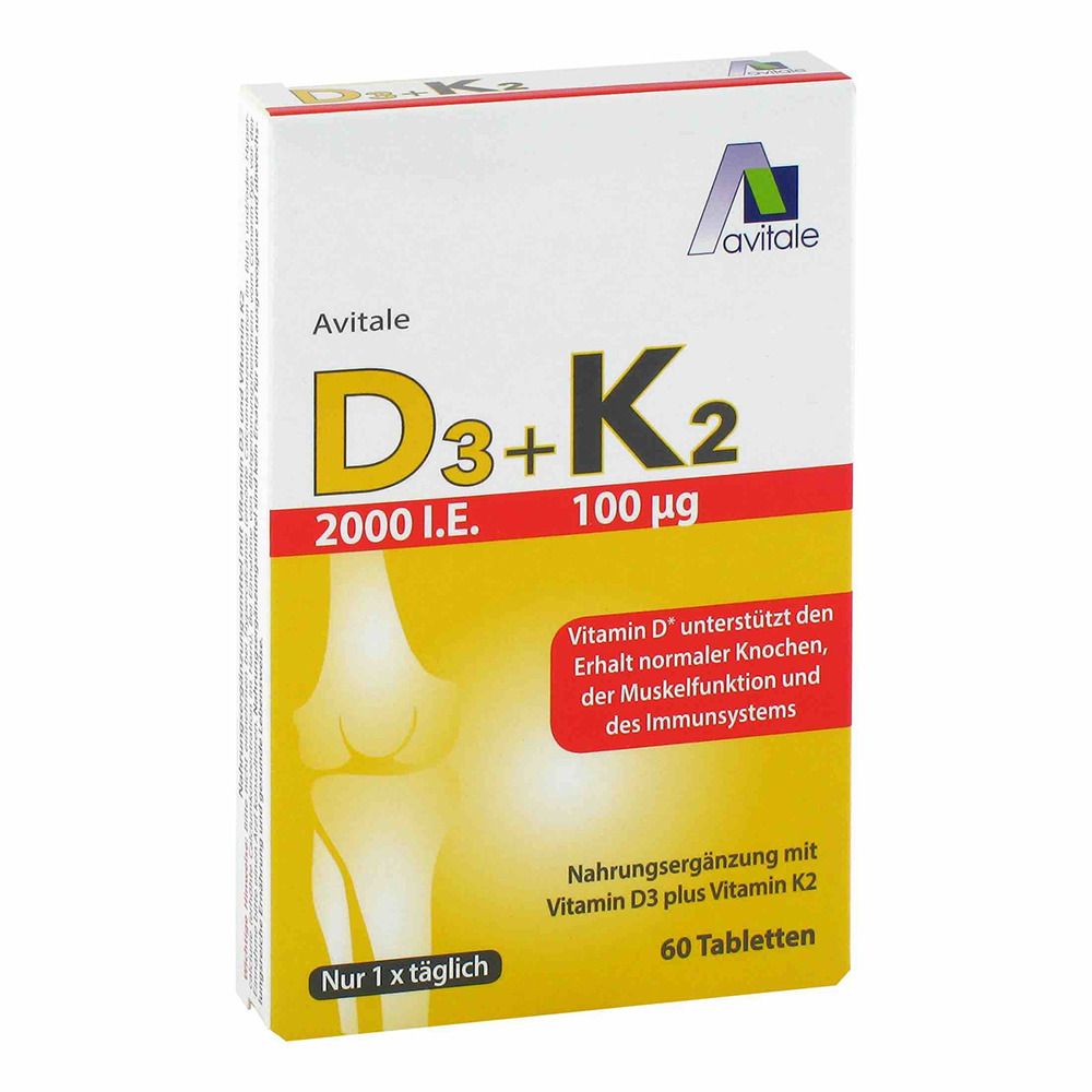 Avital vitamin D3+K2 2000 I.E.