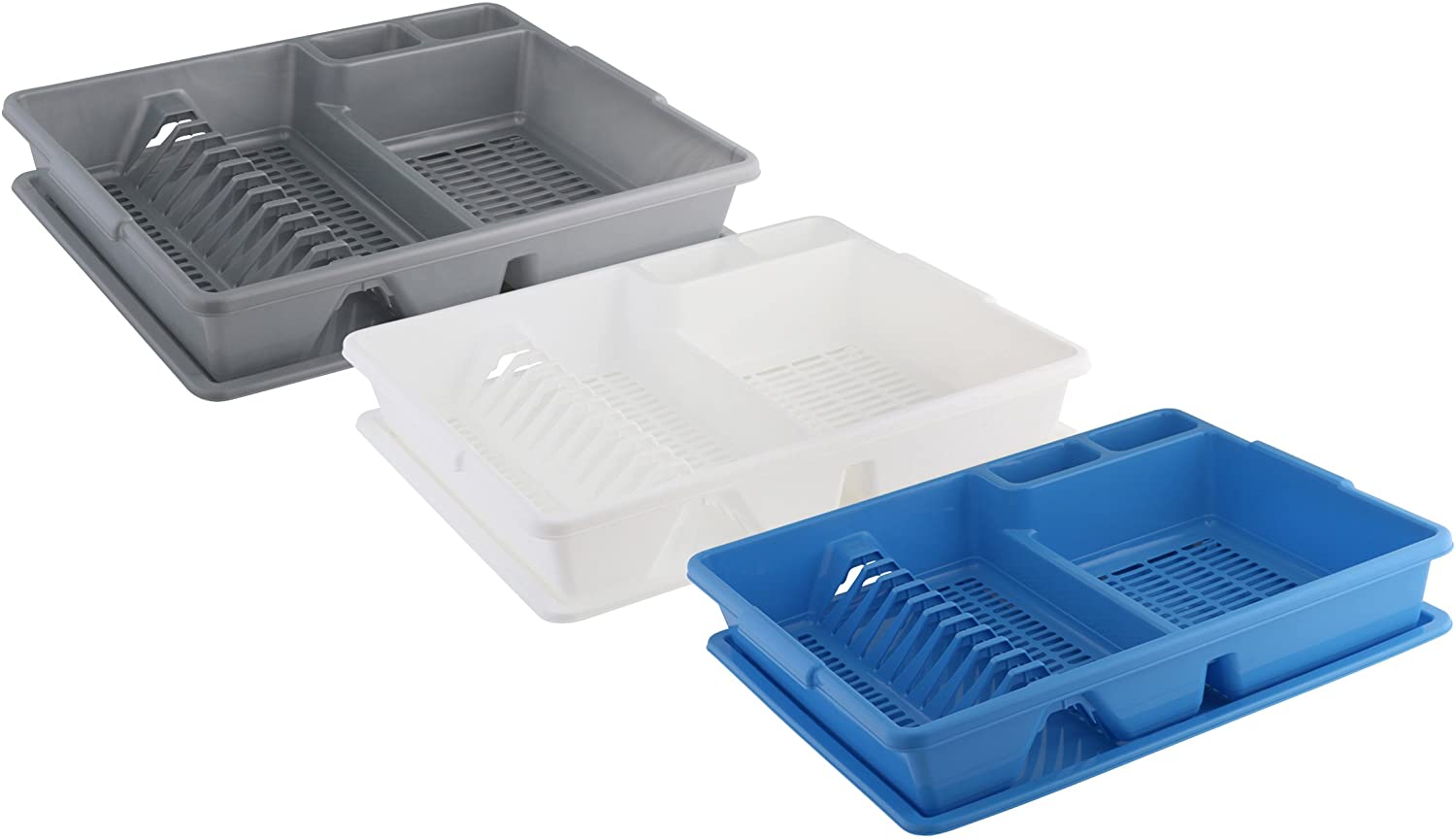 Ingenio von Tefal Axentia 232065 Dish Rack 47 x 38 cm with Drainer Tray Assorted Colours