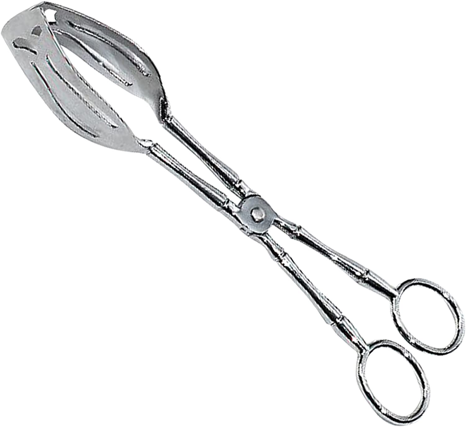 Ingenio von Tefal axentia Pastry tongs in silver, approx. 24 cm long kitchen tongs with die-cast chrome-plated