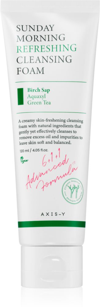 AXIS-Y 6+1+1 Advanced Formula Sunday Morning Refreshing Cleansing Foam deep cleansing cream foam for sensitive skin