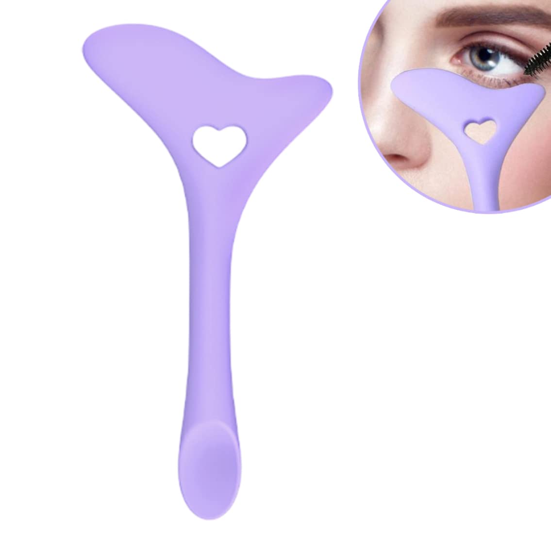 Beito 1 x Eyeliner Stencils AID Tool Silicone Eyeliner Tool Reusable Eyeliner Wing Aid Eyeliner Applicator for Make Up Tool Purple