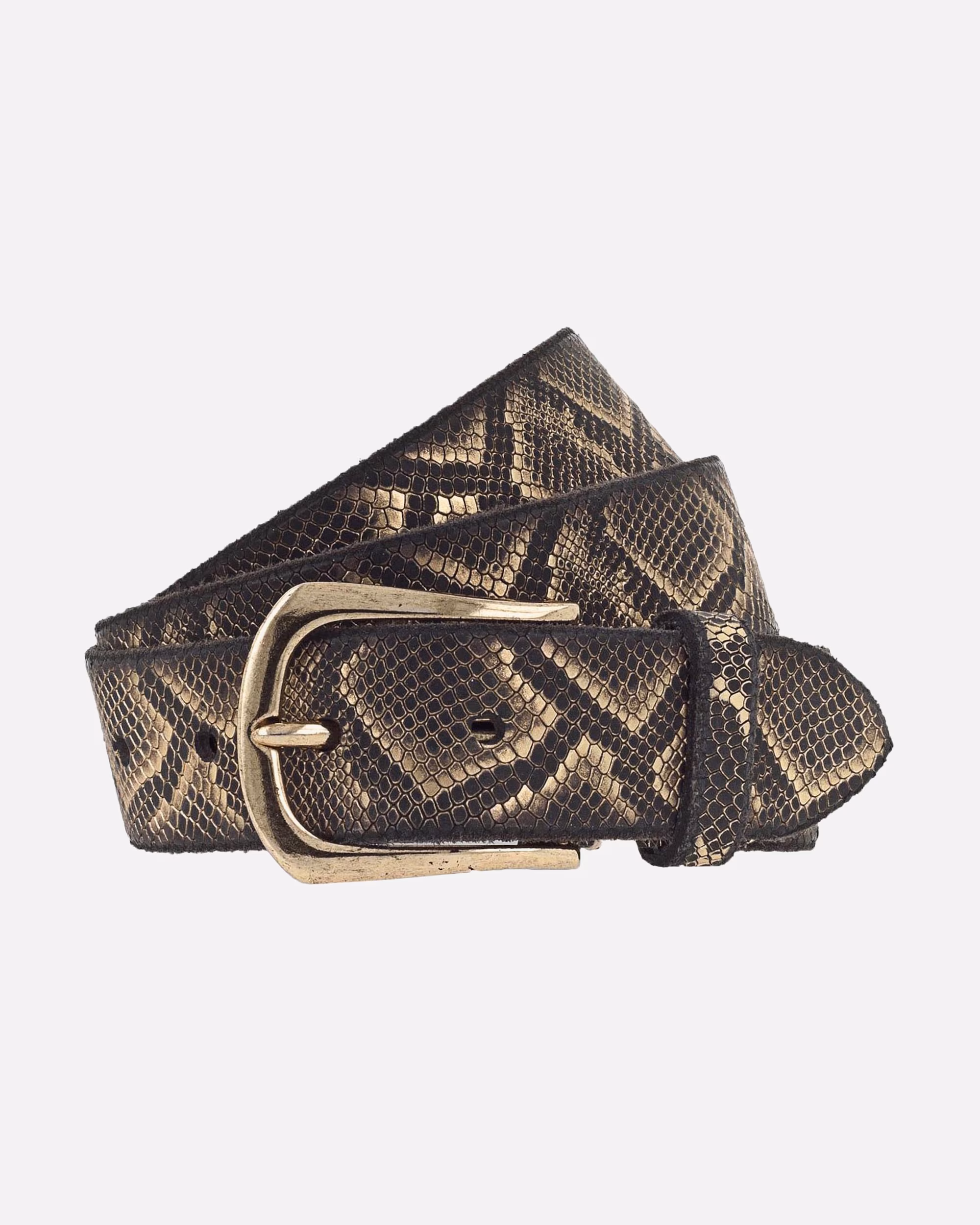 b.belt belt Sabia belt leather (black/gold metallic black/gold metallic)