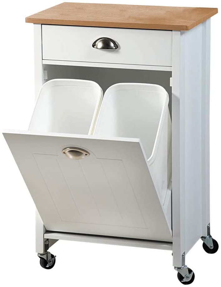 Kesper kitchen Trolley with Trash Separation system 50 x 37 x 79 cm Wood Wh