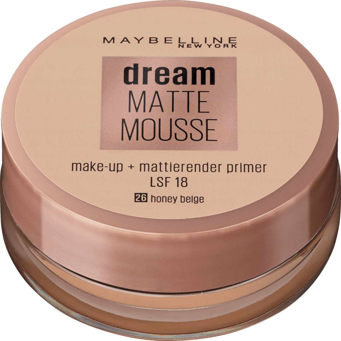 Maybelline Dream Matte Mousse Make-Up Honey Beige 26, 18 Ml