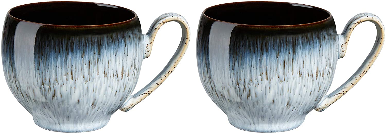 Denby Azure Earthenware Halo 2 Mugs