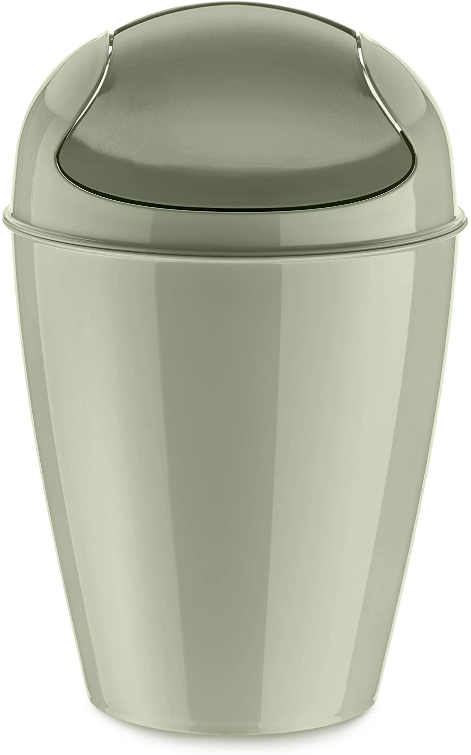 Koziol Del S 5777655 Swing-Top Bin 5 L Plastic Green