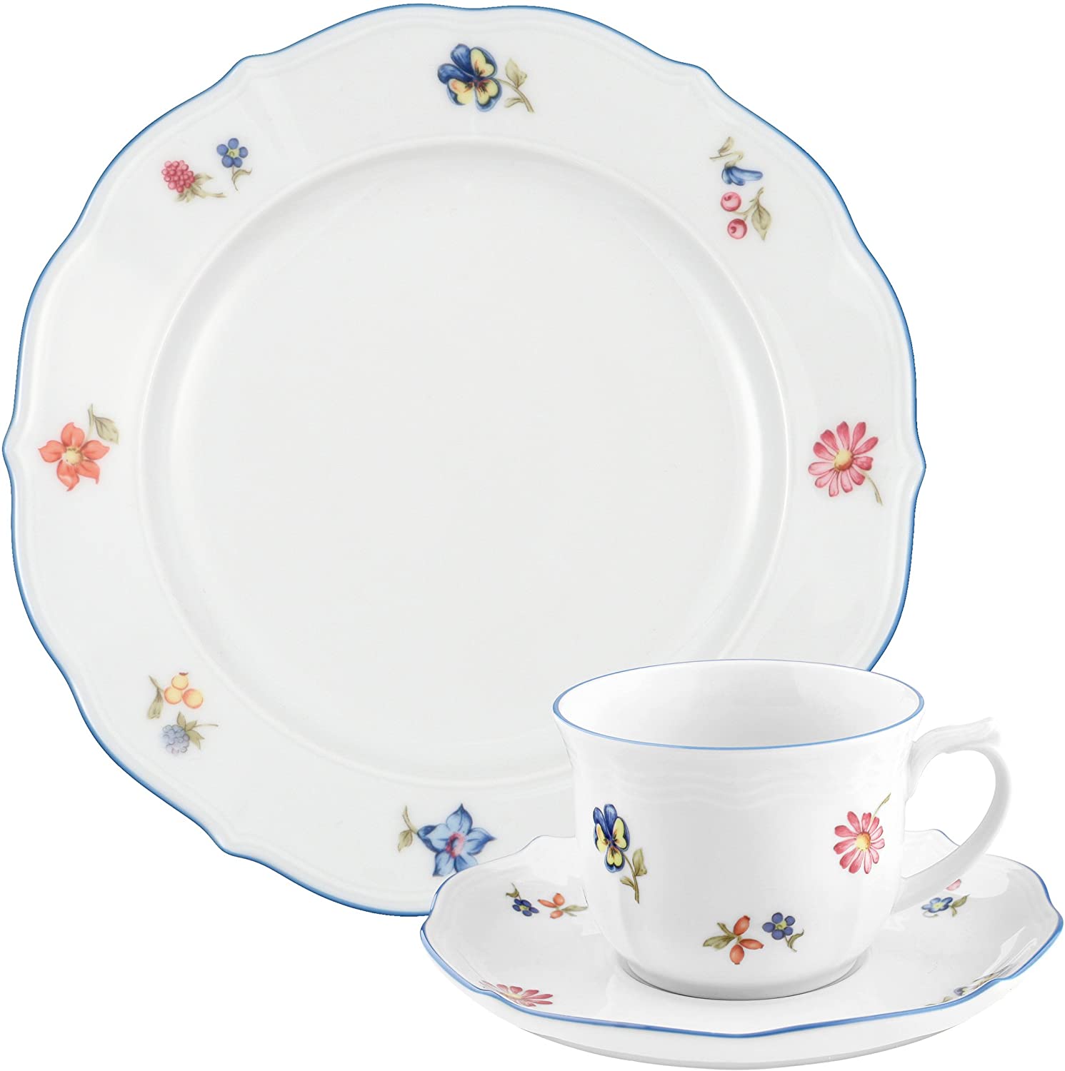 Seltmann Weiden Sonate 001.718662 Coffee Service Set 18 Pieces with Scattered Flowers Pattern