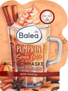 Balea sheet mask Pumpkin Spice Latte, 1 pc