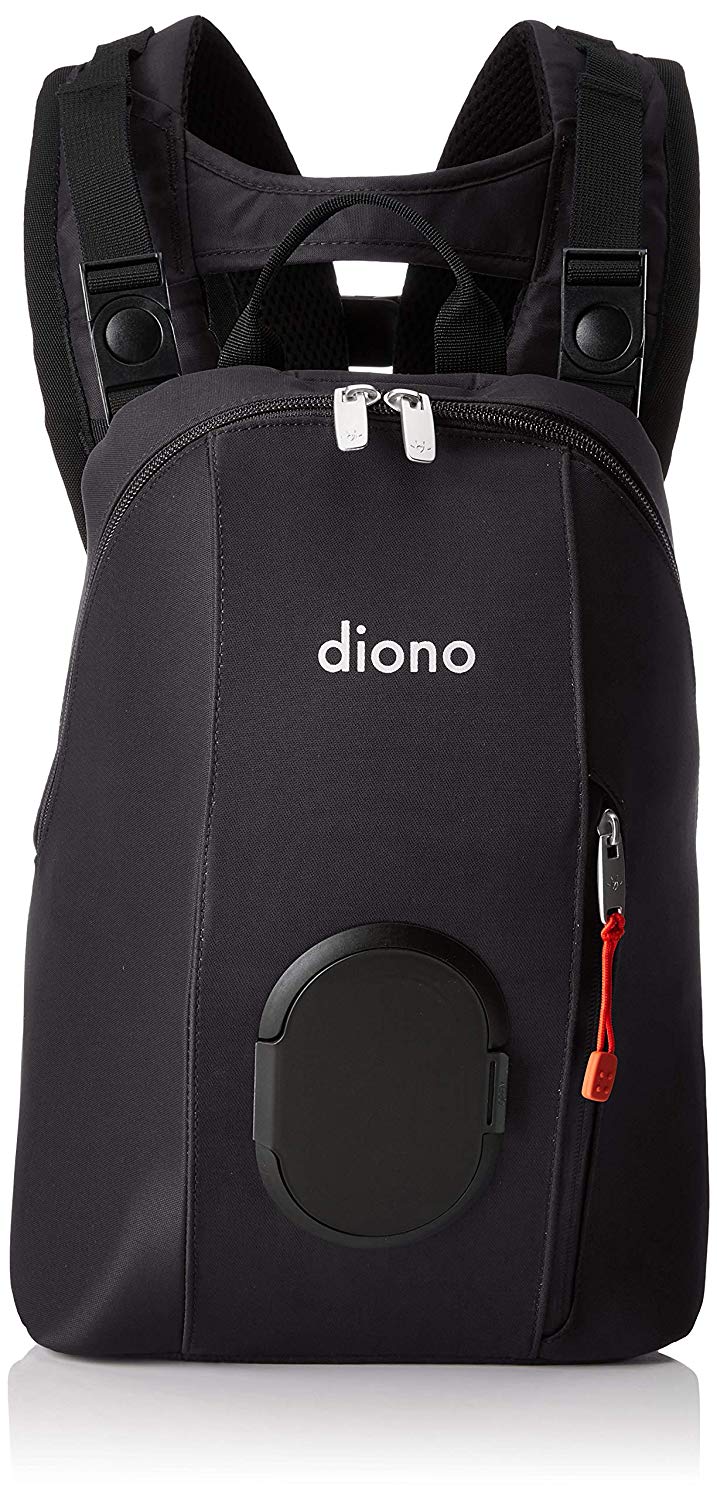 Diono Carus Complete 4-in-1 Baby Carrier System with Detachable Backpack, Light Grey