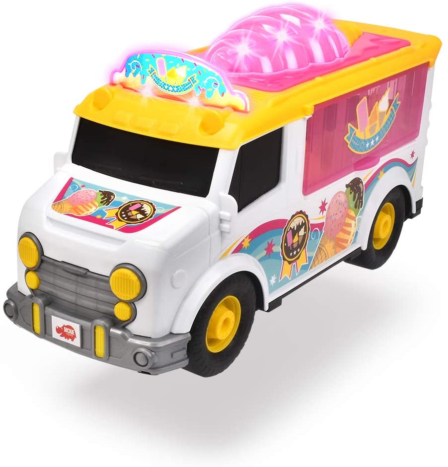 Dickie Toys 203306015 Ice Cream Van, Ice Cream Truck, Rear Door