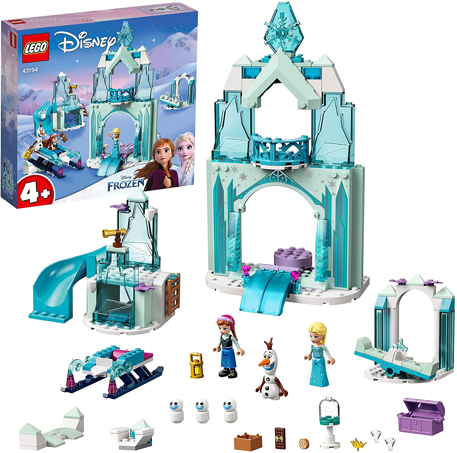 LEGO 43194 Disney Princess Annas and Elsa\'s Winter Fairy Tale Frozen Toy f