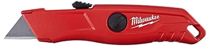 Milwaukee 4932471360 Self Retracting Safety Knife - Red