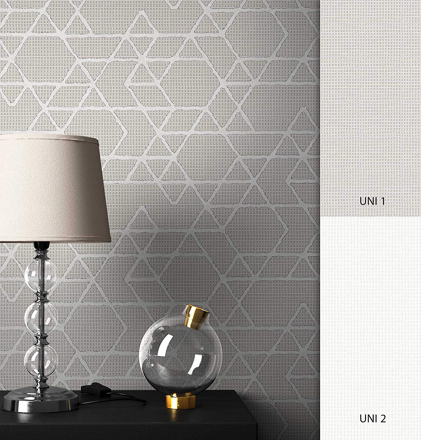 Newroom Graphic Beige Geometric Graphic Non-Woven Wallpaper Modern Includin