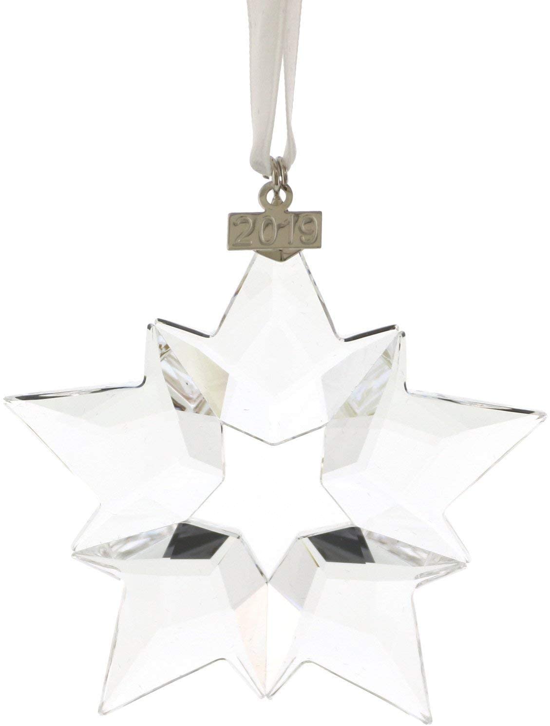 Swarovski Ornament, crystal, white, 7.5.
