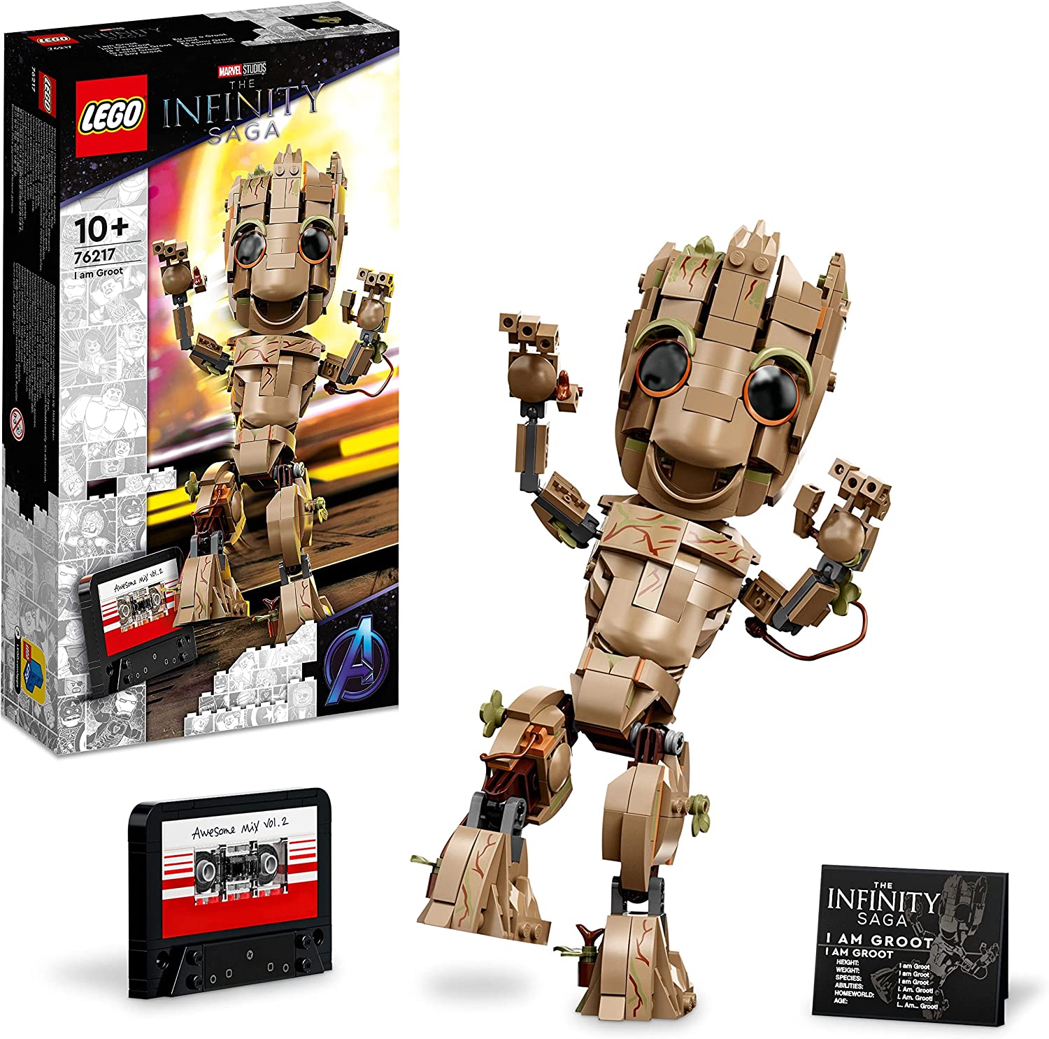 LEGO 76217 Marvel I Am Groot Building Toy Set with Baby Groot Figure from Guardians of The Galaxy 2 Great Birthday Gift