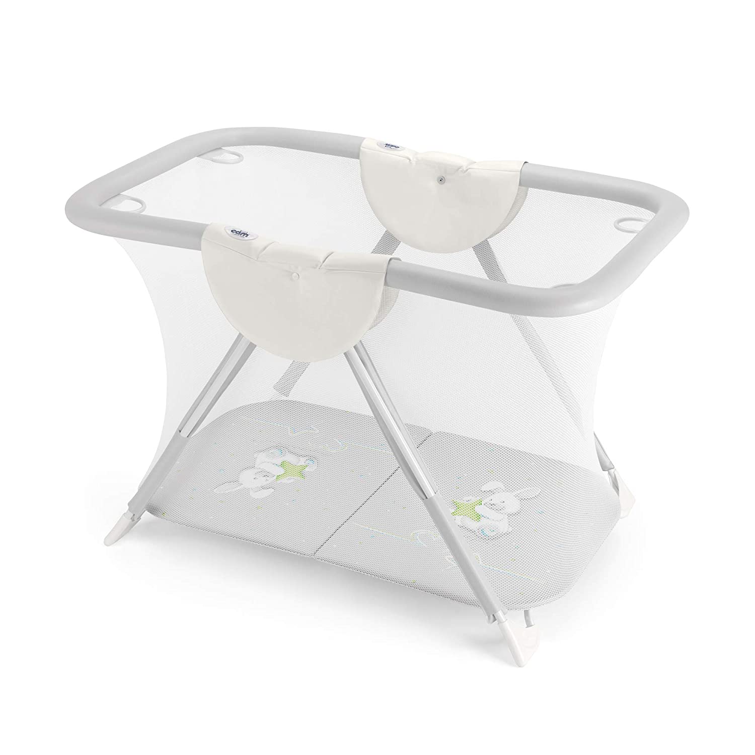 CAM BREVETTATO Playpen Baby Playpen 125 cm Compact and Foldable Bite Resistant Handrail Easy to Clean Travel Bed Made in Italy