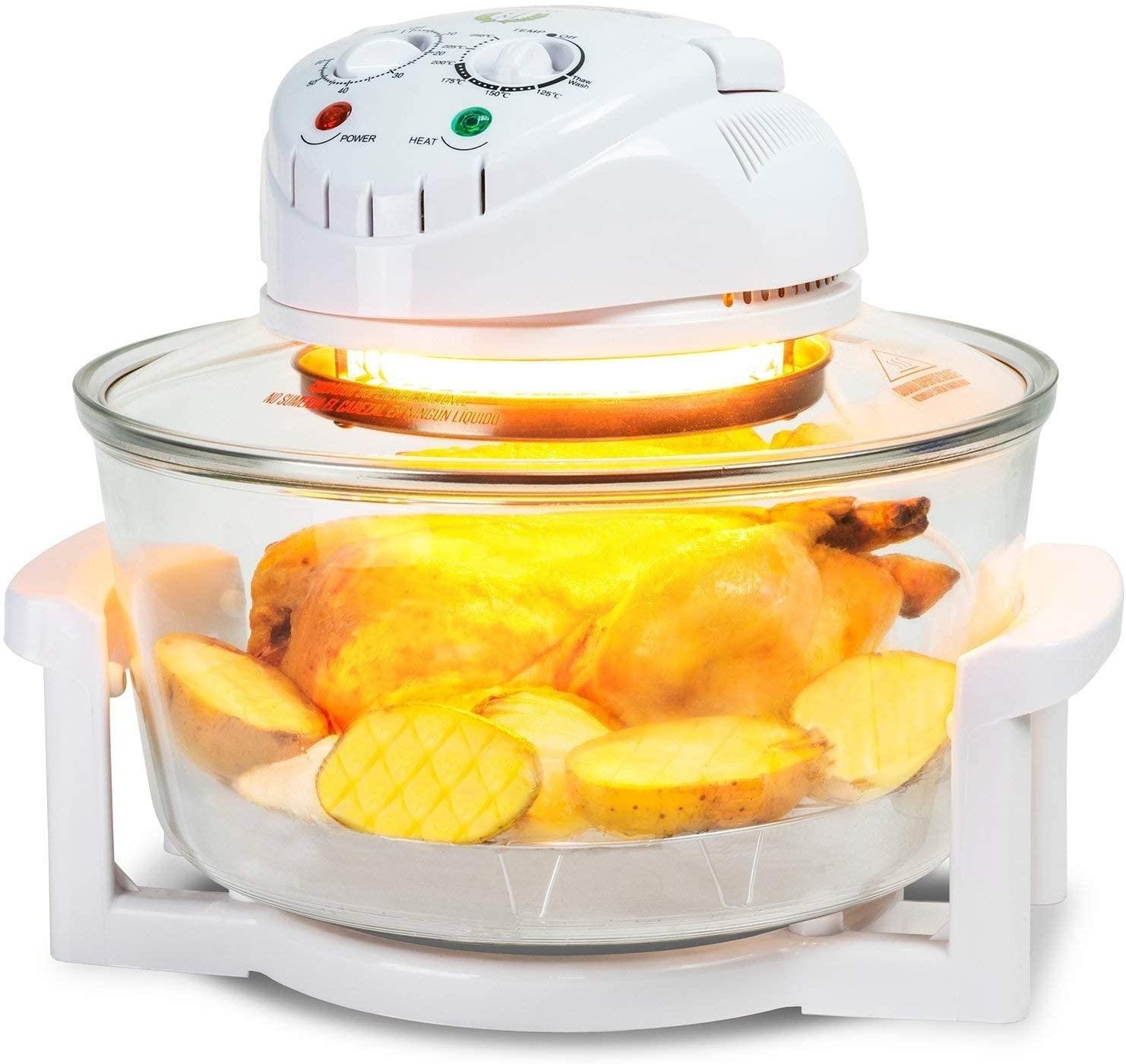 Cecotec Combi Grill Table Convection Oven Multi Function Temperature up to 250ºC 60 Minutes Timer Extension Ring for Extra Capacity (19L) 1300W