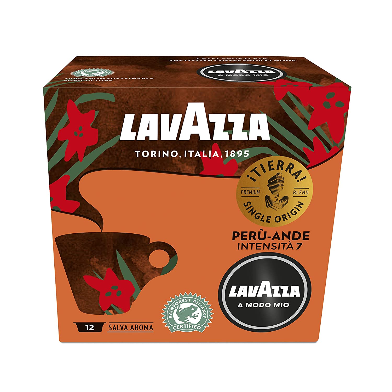 LAVAZZA A Modo Mio Espresso Selva Alta / Peru-Ande 12 Kapseln, 2er Pack (2 x 90 g)