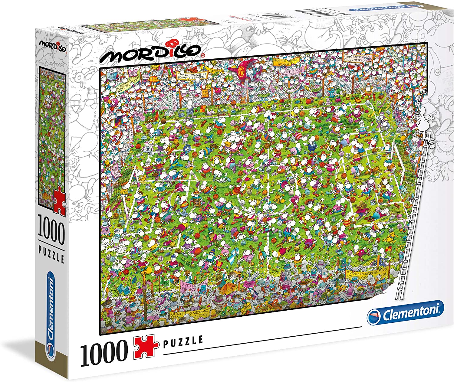 Clementoni 39537 Mordillo Puzzle 1,000 Pieces The Game