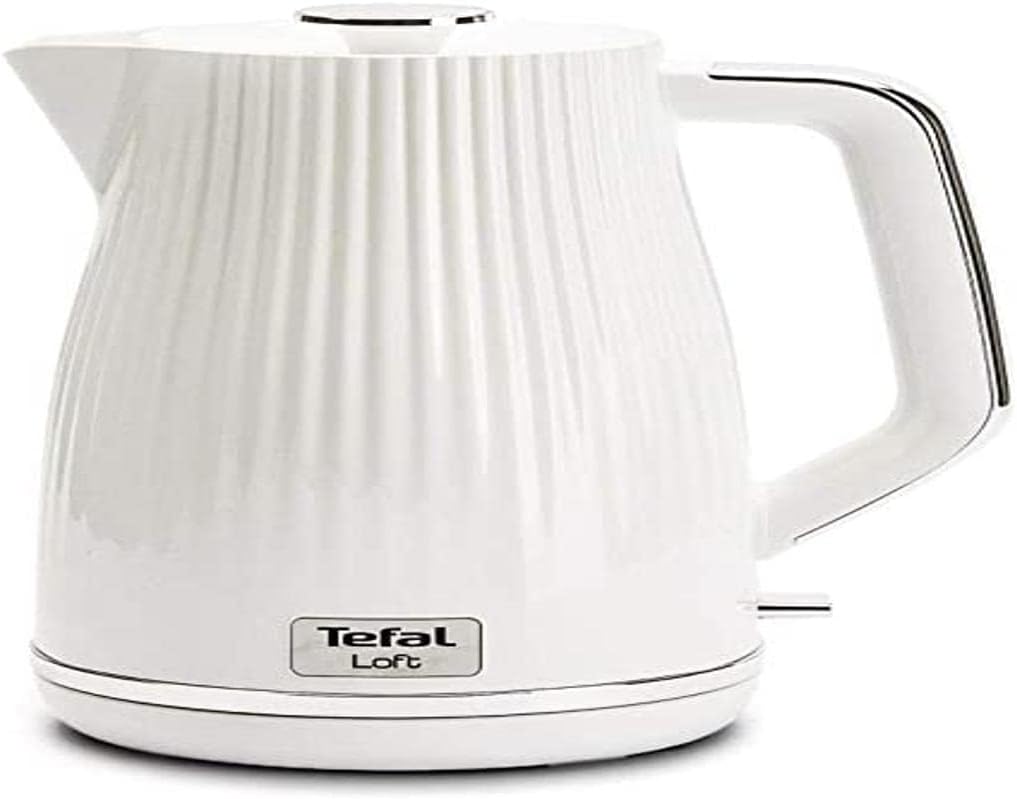 Tefal Kettle Plastic 1.7 L 2400 W Electric Tea Kettle Loft White Removable Limescale Filter BPA Free Ko250830 Auto-Off