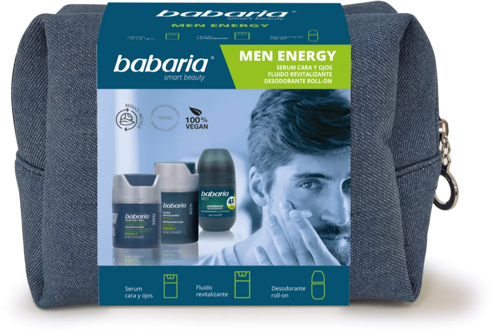 Babaria Men Energy Set (For Face and Body) for men
