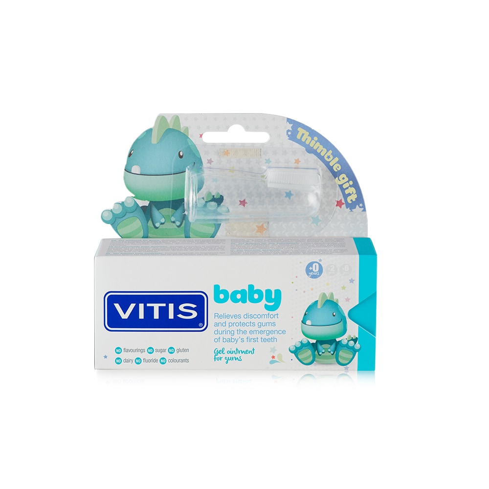 vitis Baby Gel+Finger Toothbrush Dental Gel