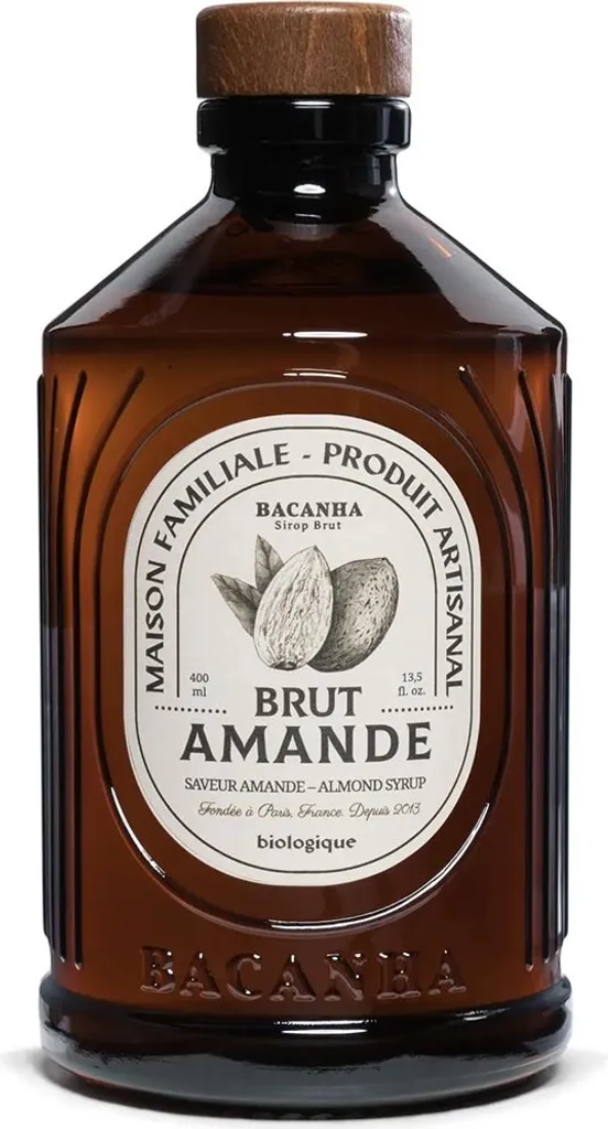 Bacanha Sirop Brut dAmande400ml –Mandel-Sirup mitRohrzucker