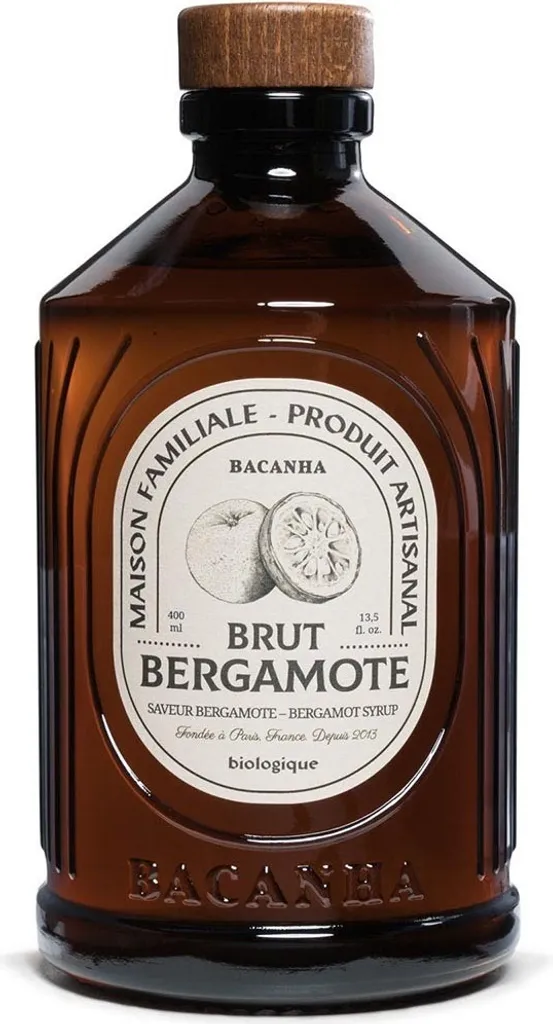 Bacanha Sirop Brut de Bergamote400ml –Bergamotte-Sirup mitRohrzucker