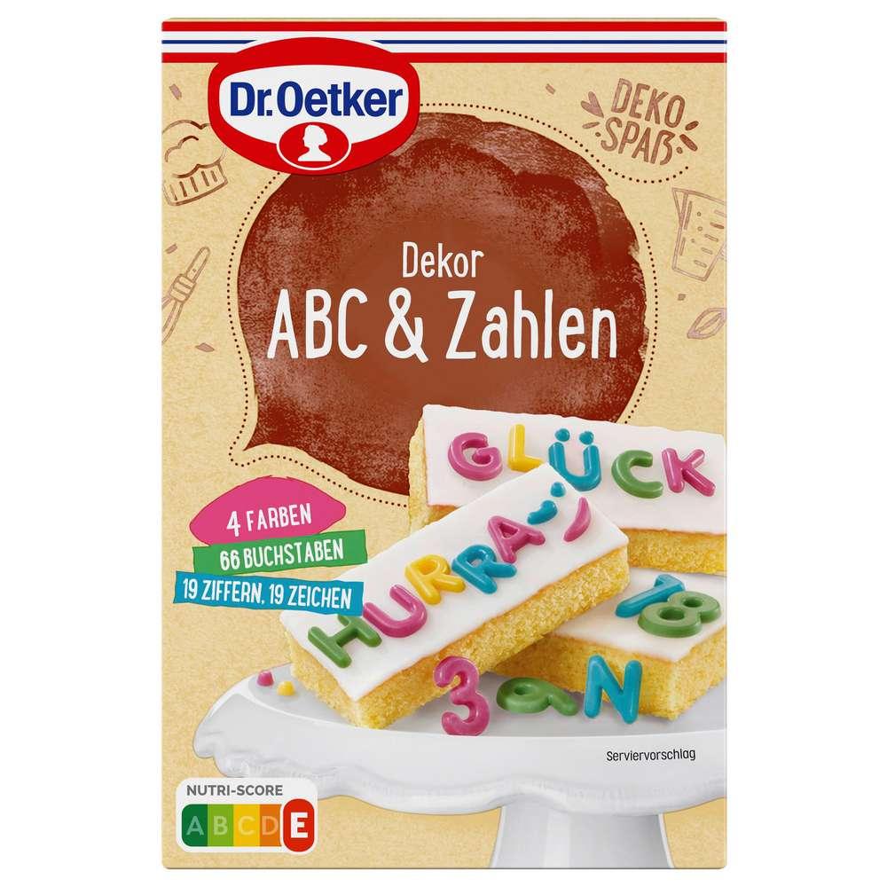 Baking decoration, ABC & numbers