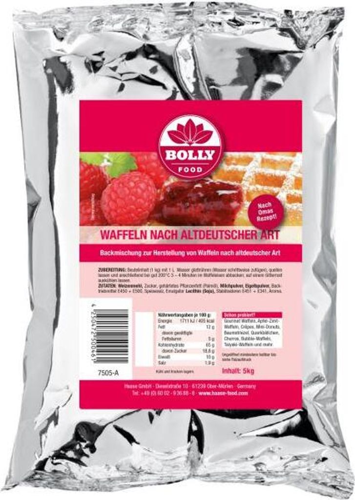 Baking mix Old German Waffles 5 kg bag