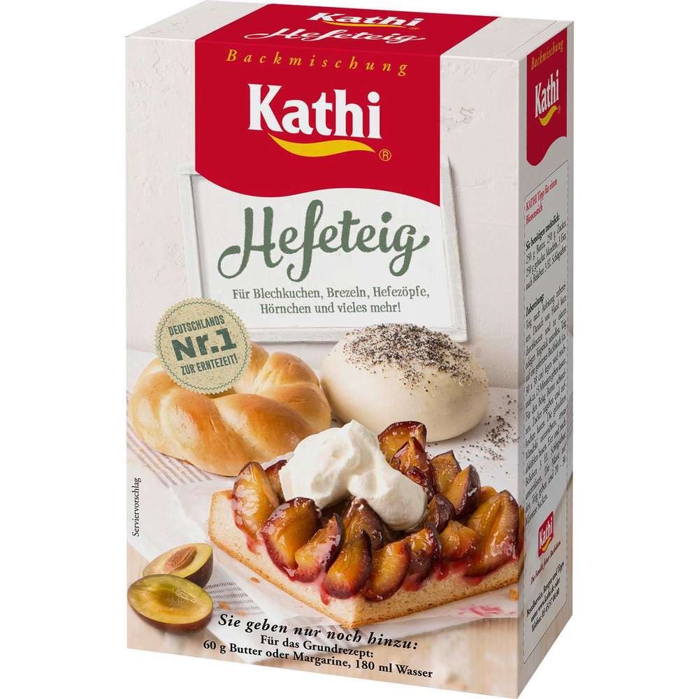 Baking mix, yeast dough