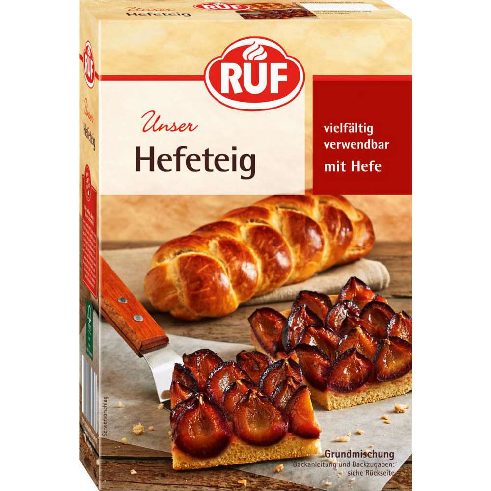Baking mix, yeast dough
