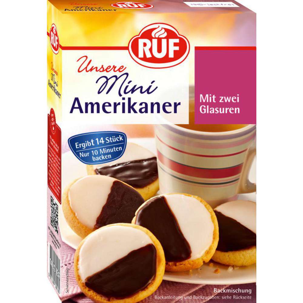 Baking mix, mini American cookies, with two glazes