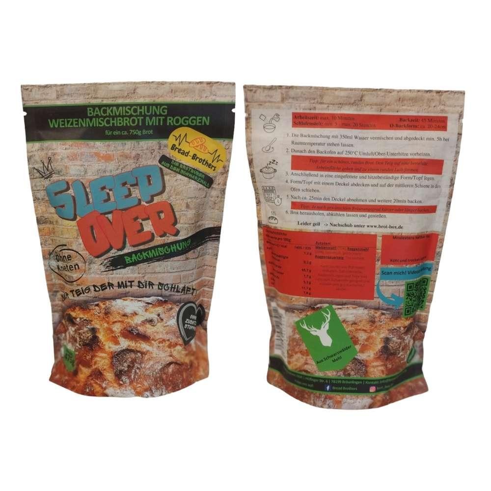 Baking mix, mixed wheat bread rye