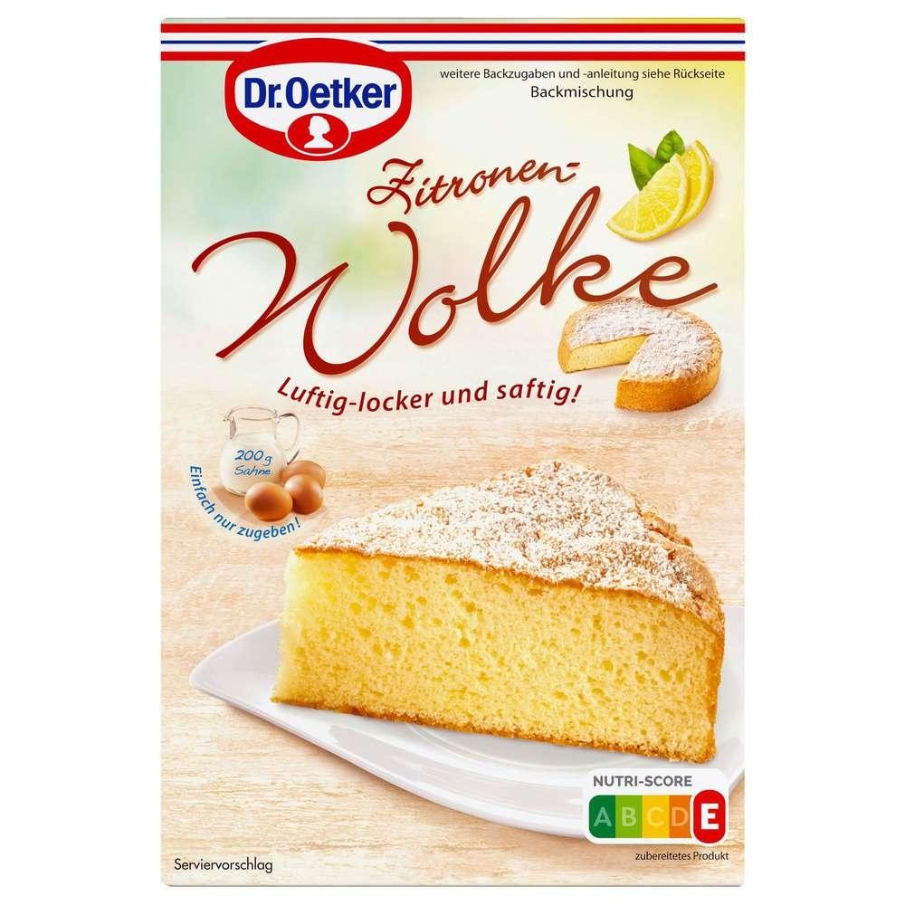 Baking mix cloud, lemon cake