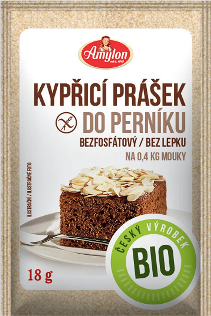Baking powder with gingerbread spice, gluten-free, 18 g - Amylon