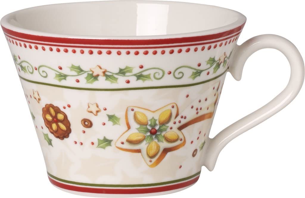 Villeroy & Boch Baking Cup, 5.25\" x 5.35\" x 3.11\", White/Red/Beige, Hard Porcelain