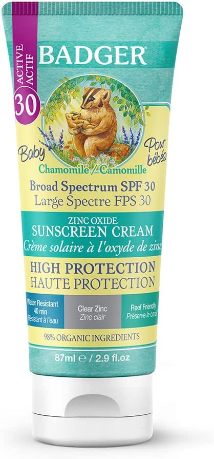 Badger Sunscreen Creams 30 Baby Sun Protection Cream 87 g