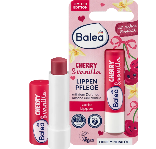 Balea Lip balm Cherry & Vanilla, 4.8 g