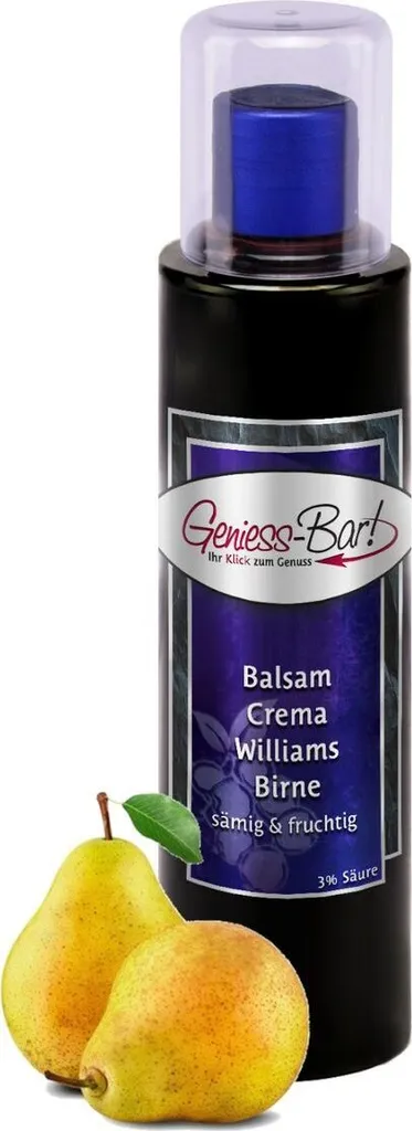 Balsamic Cream Pear 0.26L 3% acid with original Crema di Aceto Balsamico di Modena IGP