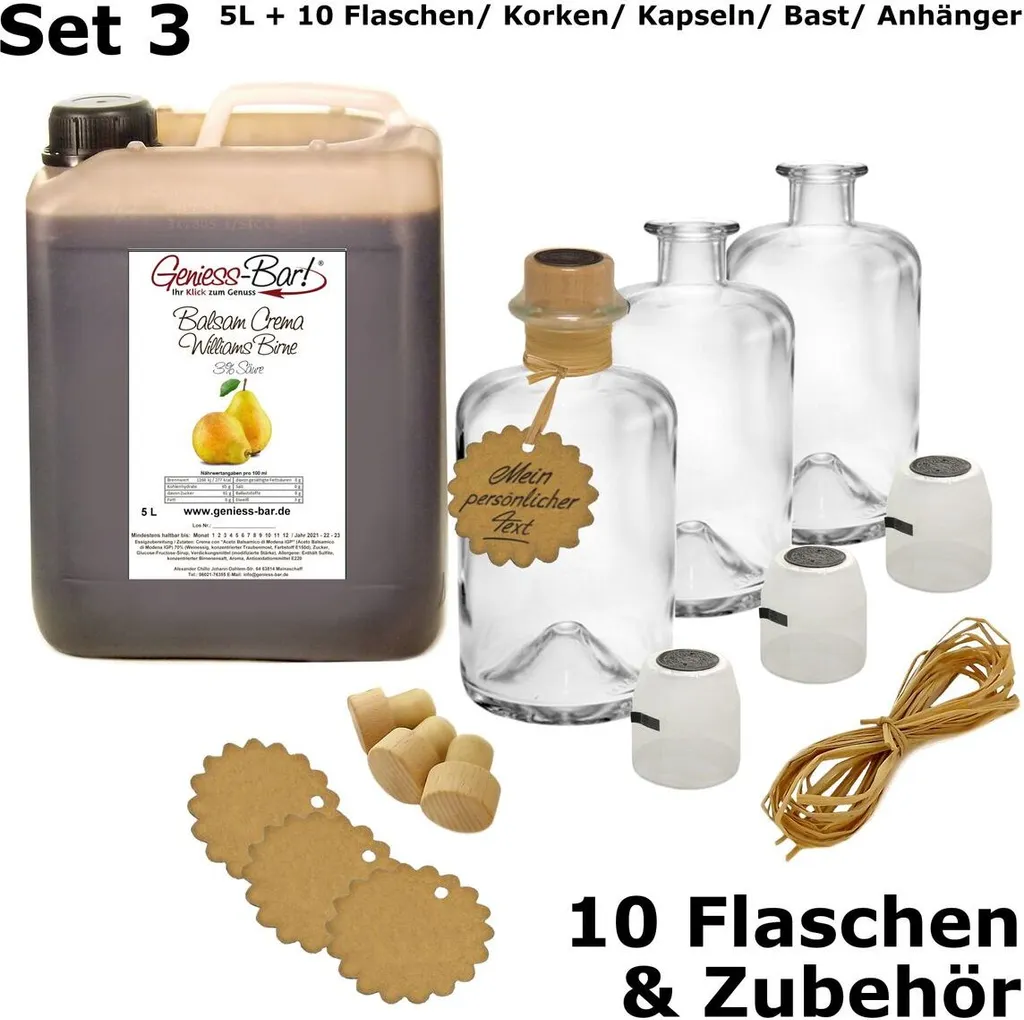 Balsamic Cream Pear 5L 3% acid with original Crema di Aceto Balsamico di Modena IGP.