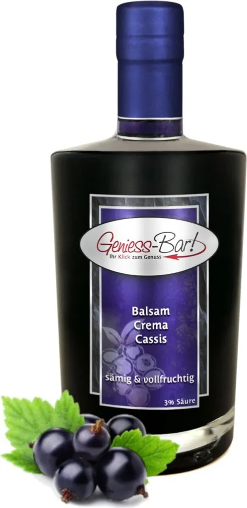 Balsamic Cream Cassis 0.35L 3% acid with original Crema di Aceto Balsamico di Modena IGP