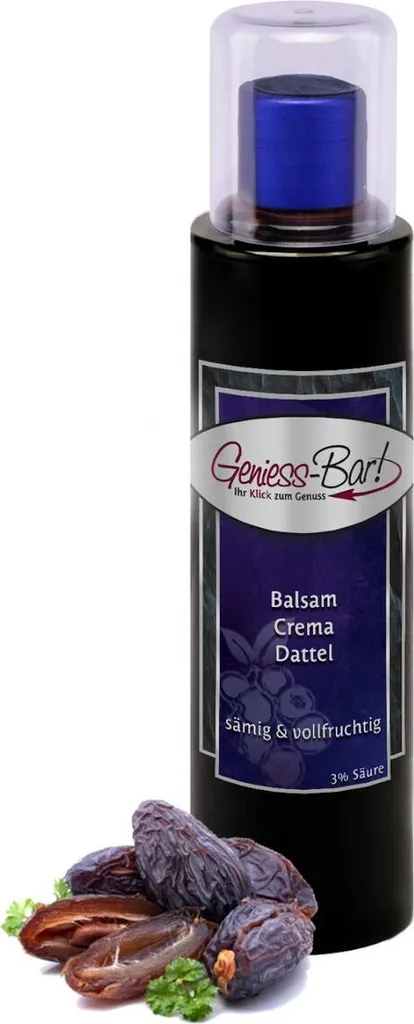 Balsamic Cream Date 0.26L 3% acidity with original Cream of Balsamic Vinegar of Modena IGP