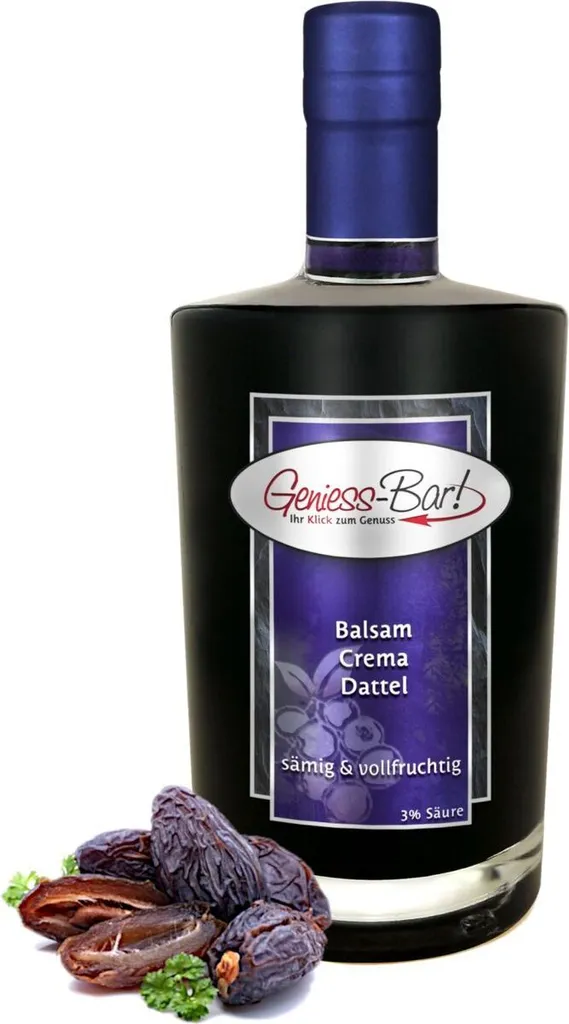 Balsamic Cream Date 0.5L 3% acid with original Crema di Aceto Balsamico di Modena IGP