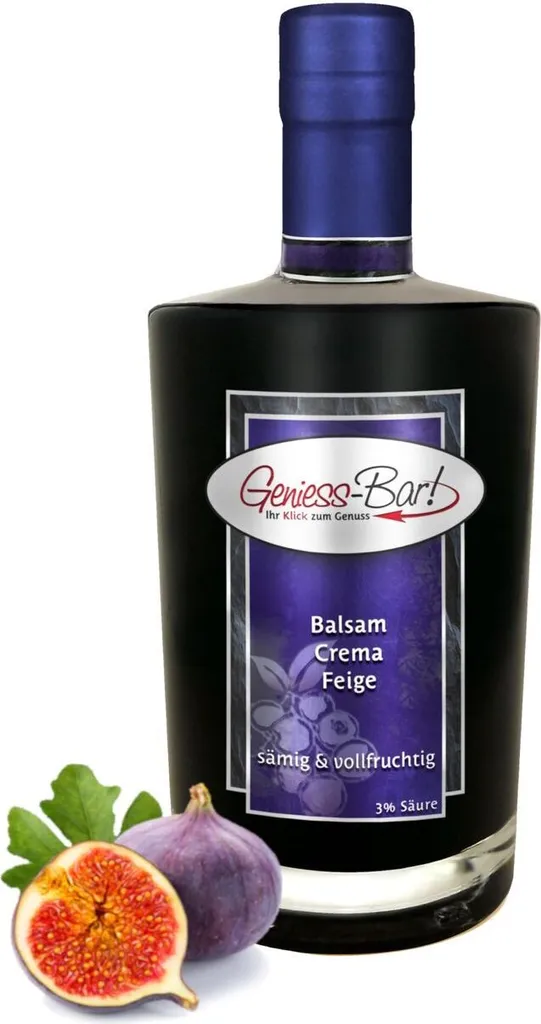Balsamic Cream Fig 0.7L 3% acid with original Crema di Aceto Balsamico di Modena IGP.