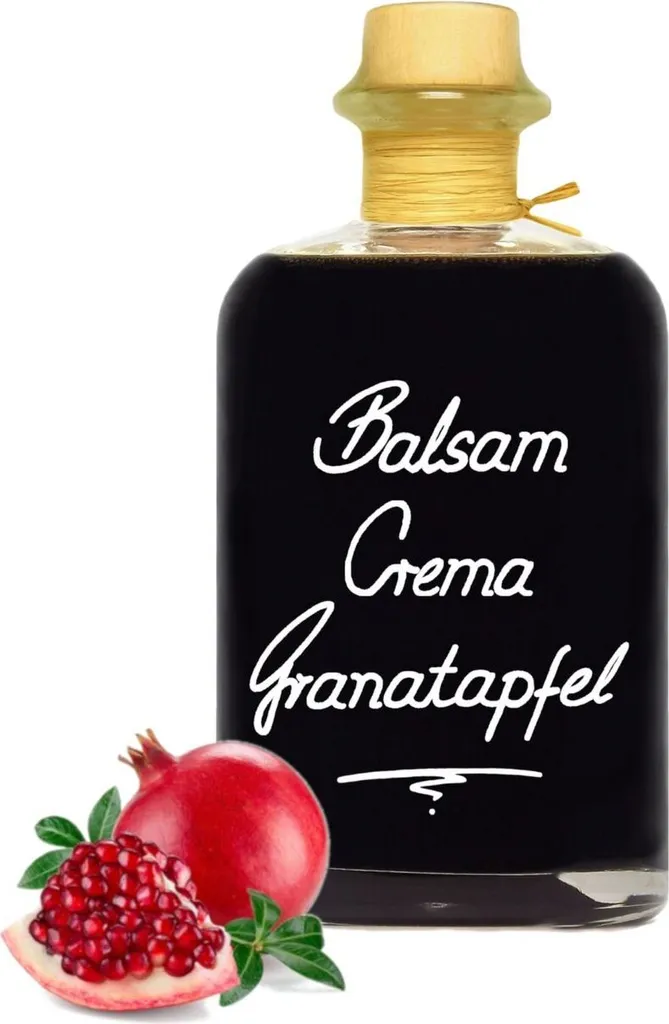 Balsamic Cream Pomegranate 1L 3% acid with original Crema di Aceto Balsamico di Modena IGP.